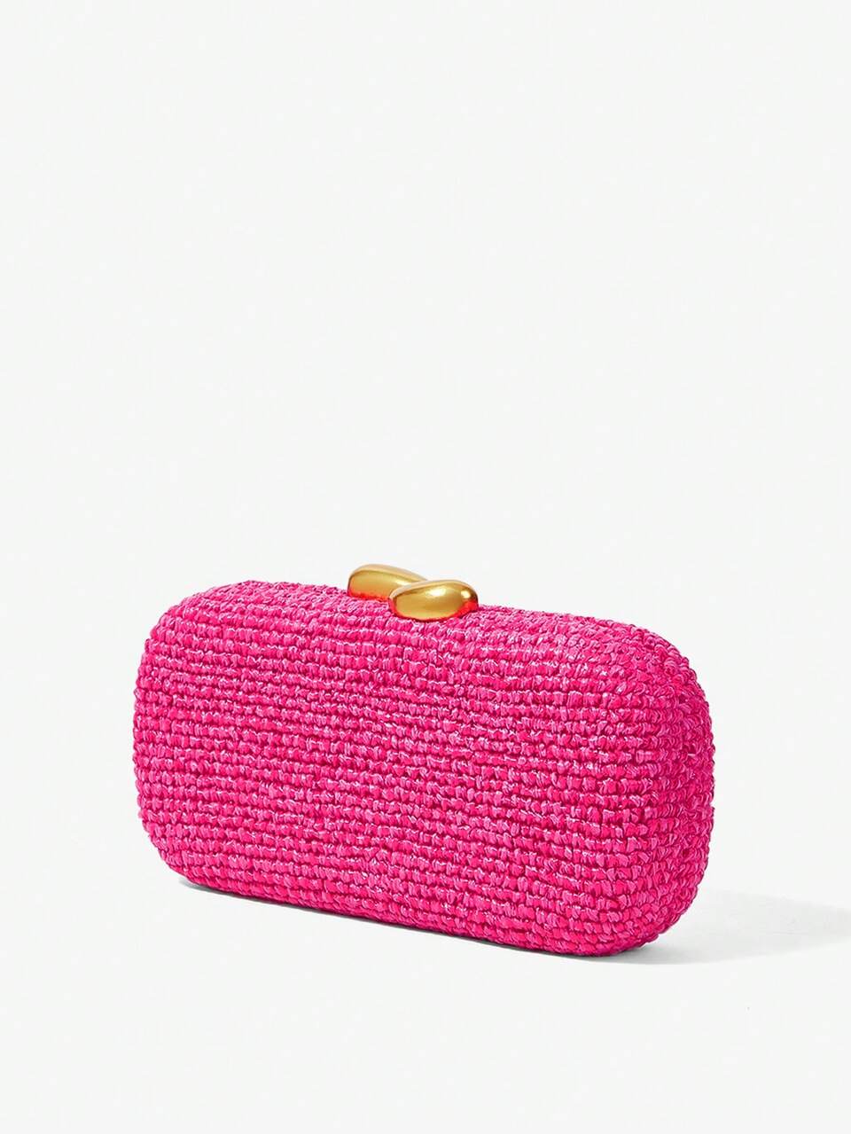 SHEIN Maija Bolso de mano para mujer, bolso de paja, bolso de paja tejido rosa intenso, elegante, sencillo, personalizado, versátil, para playa, vacaciones, días festivos, verano, , fiesta en la playa