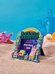 SpongeBob SquarePants | Joivida 1個聯名可愛卡通角色與字母磁性冰箱貼，單包冰箱磁鐵，適合居家廚房、學校置物櫃、辦公室白板，也是獨特的週年或生日個性化禮物 - 1PC - 查看 4