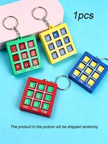 24 Buah - Gantungan Kunci Aneka Warna untuk Hadiah Pesta, Liontin Tas Ransel Mini, Pengisi Tas Hadiah Pesta Ulang Tahun, Puzzle, Permainan Putar, Tic-Tac-Toe, Catur Bundar (Beberapa Warna dan Gaya Acak) - MultiWarna - View 8