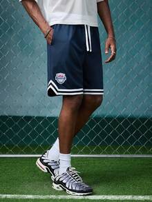 EVRINFINITE High Performance Basketball Shorts, Sports & Casual, Breathable Fabric Spring Fall - Navy Blue - View 8