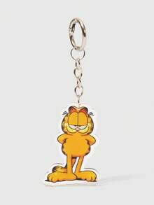 GARFIELD | SHEIN 卡通橘貓壓克力鑰匙圈，可愛動物包包掛飾 - 多色2 - 查看 2