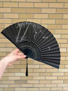 SHEIN 中式折叠手扇 便携迷你黑色扇子 适合舞蹈、夏季降温、海滩旅行、情人节、巴西情人节、6月12日情人节、圣约翰节、六月节庆、爱情礼物、情侣礼物、浪漫礼物、周年纪念礼物、送给男友/女友的礼物、礼品、珠宝、巴西六月节、六月庆祝活动、圣约翰节、圣彼得节、圣安东尼节、巴西六月庆祝活动 - 彩色 - 查看 10