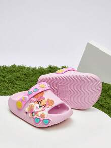 Cozy Pixies | PAW Patrol Cute Cartoon Pink Children's Foot Slippers, Suitable For Young Children And Children, Quick-Drying, Light And Durable EVA Material, Suitable For Indoo - Baby Pink - View 7