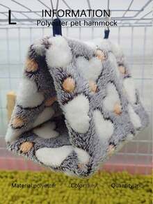 1 buah Sarang Burung Hammock Segitiga Bermotif Hati yang Lembut & Nyaman, Cocok untuk Burung Cockatiel, Parrotlet & Burung Beo Kecil-Sedang Lainnya untuk Tidur, Beristirahat, dan Bermain. Tersedia Berbagai Ukuran & Warna, Kait Logam yang Dapat Dilepas untuk Dibersihkan, Cocok untuk Musim Gugur & Musim Dingin - MultiWarna - View 20
