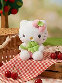 HELLO KITTY AND FRIENDS | POKOJA LAND 1個綠色幸運四葉草絨毛玩具，可愛聚酯纖維填充動物迷你吉祥物，適合女孩、朋友、小孩作為生日、感恩節、復活節、派對禮物，也是可愛的沙發床裝飾 - 彩色 - 查看 6