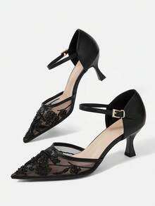 CUCCOO HITCHD Women's Gauze Net Shoes - List One Black - View 6