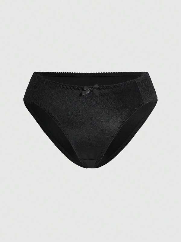 ROMWE Plus Size Dark Gothic Bat Metal Pendant Velvet Fabric Studded Triangle Panty Single Piece