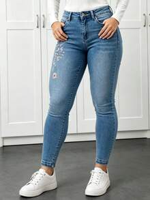 Women Jeans - Baby Blue - View 4