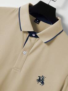 Manfinity Homme 男士夏季休閒短袖 Polo 衫與長褲 2 件套 - 彩色 - 查看 5
