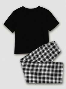 SHEIN Baby Boy Loose Casual Style Pajama Set, Suitable For Summer - Multicolor - View 2