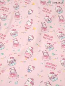 HELLO KITTY AND FRIENDS | Joivida 1件 HELLO AND FRIENDS X Joivida 卡通法蘭絨厚毯，柔軟保暖且防脫落，Y2K可愛睡衣風格，多種尺寸，適合沙發、床鋪、午睡，生日或週年紀念的甜蜜禮物 - 淺粉色 - 查看 5