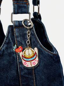 GARFIELD | SHEIN Cartoon Orange Cat Acrylic Keychain, Cute Animal Bag Hanging - 多色17 - 查看 1