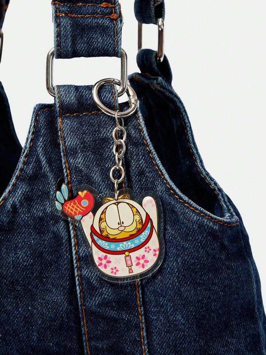 GARFIELD | SHEIN Cartoon Orange Cat Acrylic Keychain, Cute Animal Bag Hanging - 多色17 - 查看 1