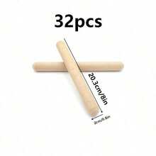 10-32 piezas de instrumentos de percusión de madera clásicos, palos de ritmo de madera dura natural de 8 pulgadas, instrumentos musicales, instrumentos musicales, Otamatone, fundas de silicona para dedos, palos de aplauso - Multicolor - Ver 14