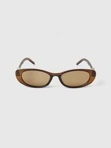 SHEIN BAE 1 Pair Women's Cat Eye Small Frame Glasses, With Retro Style Decorated Temples, Versatile Fashion, Elegant And High-End - Multicolor - View 12