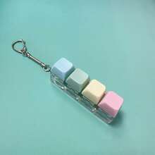One Adult Keyboard Fingertip Toy, Clicker Toy, Bag Charm, Four-In-One Keyboard Fingertip Keychain, Cube Mechanical Key Clicker, Stress-Relieving Gift, Suitable For Passing Time In The Office, School, Or At Home. It Can Be Hung On Wallets, Bags, Clothes, Doors, Windows, Or Walls, And Can Be Carried To The Office Or On Trips. - Multicolor - View 15