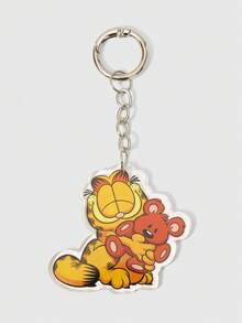 GARFIELD | SHEIN Cartoon Orange Cat Acrylic Keychain, Cute Animal Bag Hanging - 多色10 - 查看 3