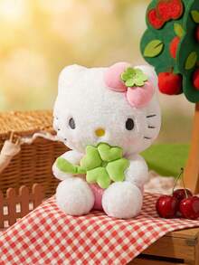 HELLO KITTY AND FRIENDS | POKOJA LAND 1個綠色幸運四葉草絨毛玩具，可愛聚酯纖維填充動物迷你吉祥物，適合女孩、朋友、小孩作為生日、感恩節、復活節、派對禮物，也是可愛的沙發床裝飾 - 彩色 - 查看 4