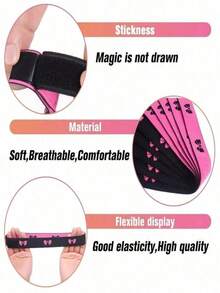 4 piezas de bandas elásticas ajustables para peluca, tejido de poliéster no textil, bandas para fijar el borde, correas para fundir el encaje frontal, compatible con tipo de cabello normal, accesorio para asegurar la peluca - Multicolor - Ver 10