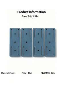 1PC Wall-Mounted Router Socket Holder - Non-Perforated Plastic Cable Organizer For Data/Wire Storage - Multicolor - View 19