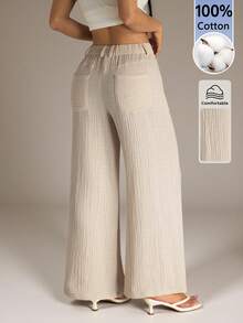 Women Pants - Apricot - View 2