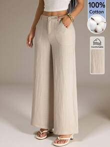 Women Pants - Apricot - View 5