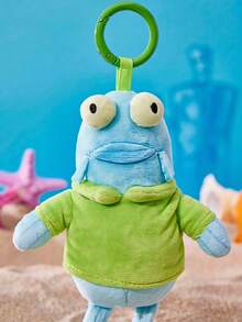 SpongeBob SquarePants | POKOJA LAND 1個 X POKOJA LAND 3D 絨毛吊飾鑰匙圈，藍綠配色魚形，可愛且鮮豔設計，可掛在包包、鑰匙、書包上，生日或週年紀念的可愛禮物 - 藍色 - 查看 6
