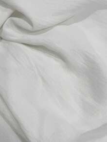 SHEIN Holidaya 女士夏季简约纯色露肩不对称下摆上衣 - 白色 - 查看 7