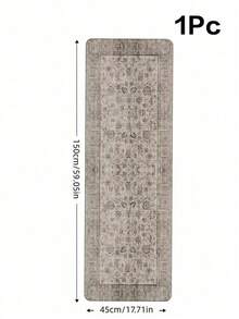 1件波西米亚复古薄款厨房地毯，防滑轻便地垫，装饰地毯，适用于厨房、走廊、玄关、浴室和洗衣房 - 彩色 - 查看 12