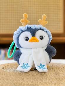 POKOJA LAND 1pc Cute Penguin Plush Doll, Adorable Carryable Charm Bag Accessory Desktop Companion For Pressure Relief & Tactile Sensory, Home Office Travel Gift For Friends Coworkers - Multicolor - View 12