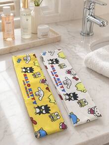 HELLO KITTY AND FRIENDS | SHEIN Hello Kitty 1pc Soft Sweat Wicking Yoga Fitness Hair Wrap - Multicolor - View 4