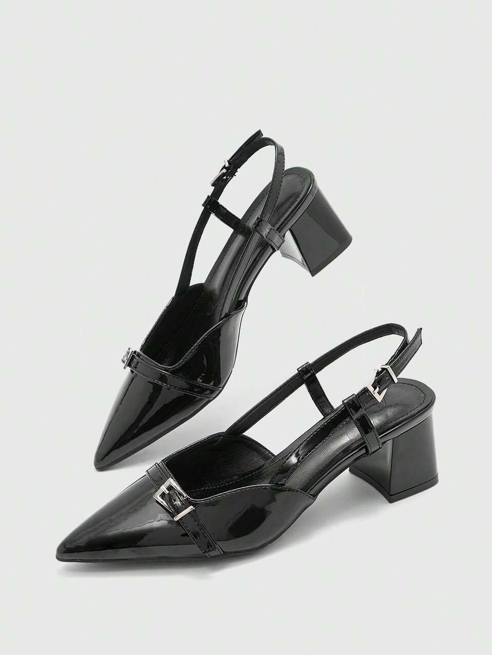 CUCCOO BIZCHIC Fashionable Versatile Commuter Pointed Toe High Heel Sandals