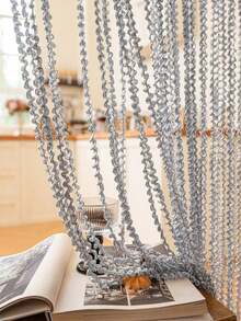 1 rèm macrame xoắn trang trí, vách ngăn trang trí cho phòng khách, phòng ngủ, nhà bếp - 1PC - Xem 3