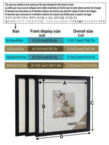 1件裝正方形相框 多種尺寸 15x15至30x30cm 多功能桌上擺放與壁掛 簡約風格照片展示 生日畢業禮物家居裝飾 - 多色 - 查看 4