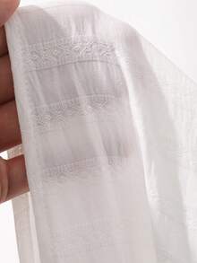 Dazy-Less Falda blanca texturizada para mujer - Blanco - Ver 5