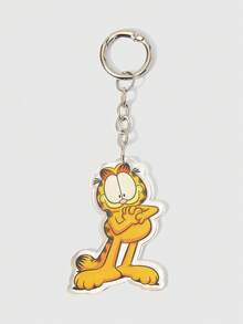 GARFIELD | SHEIN 卡通橘貓壓克力鑰匙圈，可愛動物包包掛飾 - 多色9 - 查看 3