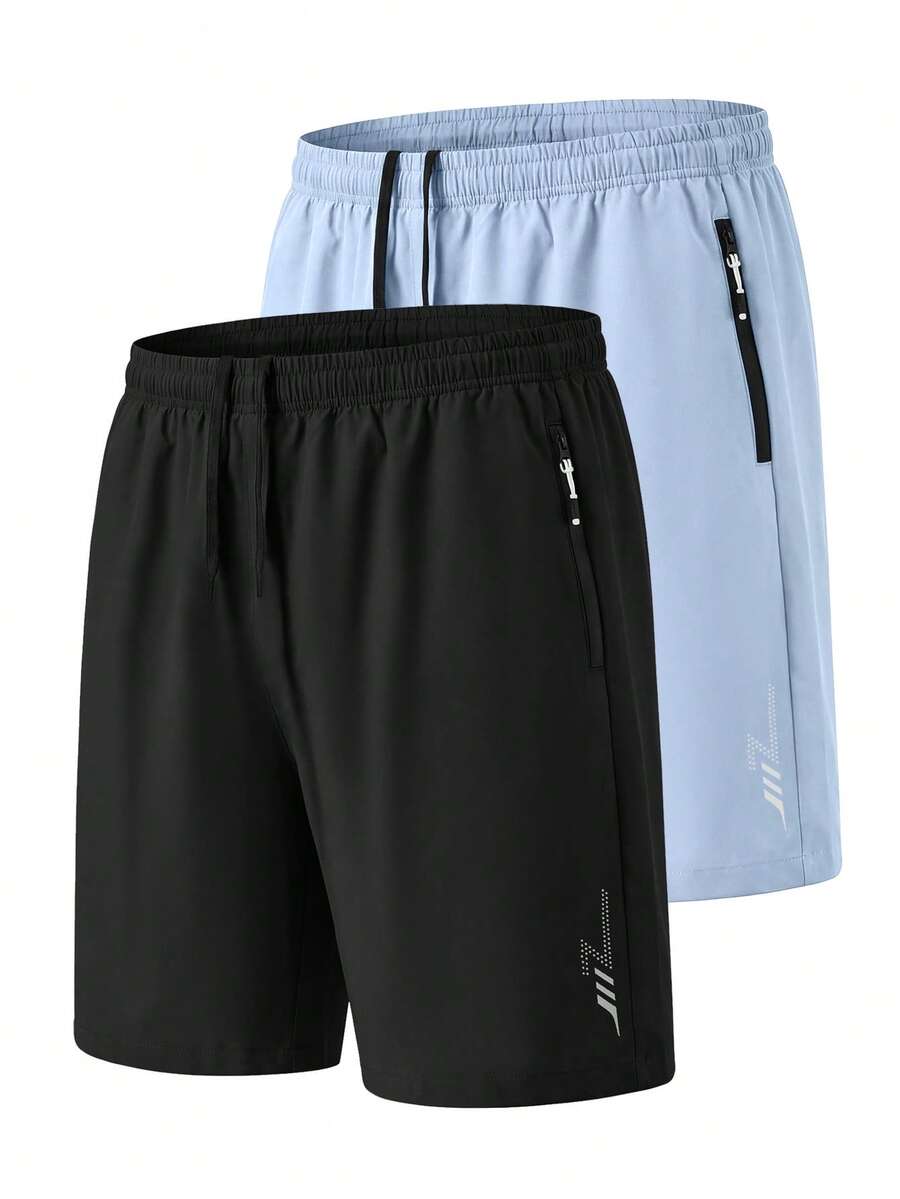 Manfinity Homme Men's 3 Pieces Summer Drawstring Pocket Minimalist Shorts - Multicolor - View 1