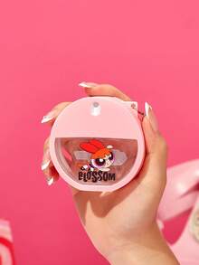 THE POWERPUFF GIRLS X POKOJA LAND 1個 30ml 動漫主題迷你噴霧瓶，可重複使用空細霧噴頭，附掛繩孔，防漏旅行收納瓶，三色可選，適合旅行、健身房、辦公室，粉絲趣味禮物 - 彩色 - 查看 4