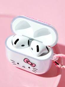 HELLO KITTY AND FRIENDS | SHEIN حافظة سماعة بلوتوث بنمط كرتوني واقية ومضادة للسقوط مع قلادة، مناسبة ل- IPod - متعدد الألوان - مشاهدة 2