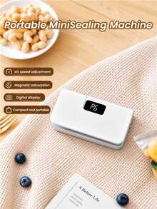 Teckwe Penyegel Makanan Portabel, Dapur & Luar Ruangan, Baterai Terintegrasi 1300mAh - MultiWarna - View 6