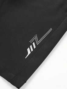 Manfinity Homme Conjunto de 3 piezas de pantalones cortos minimalistas con cordón y bolsillos para hombre, verano - Multicolor - Ver 6