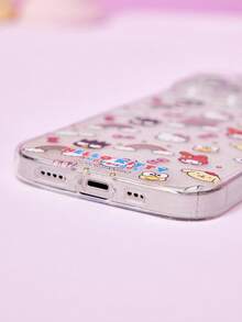 HELLO KITTY AND FRIENDS | Joivida 1pc Rainbow Cloud Transparent Case, Summer Fashion, Cute Cartoon Print. Anti-Slip, Anti-Drop, Anti-Fingerprint, Durable For Daily Use. Great Holiday Gift. Compatible With 17/17Air/17Pro/17Pro Max & 11-16 Series (Plus/Pro/Pro Max) - Multicolor - View 4