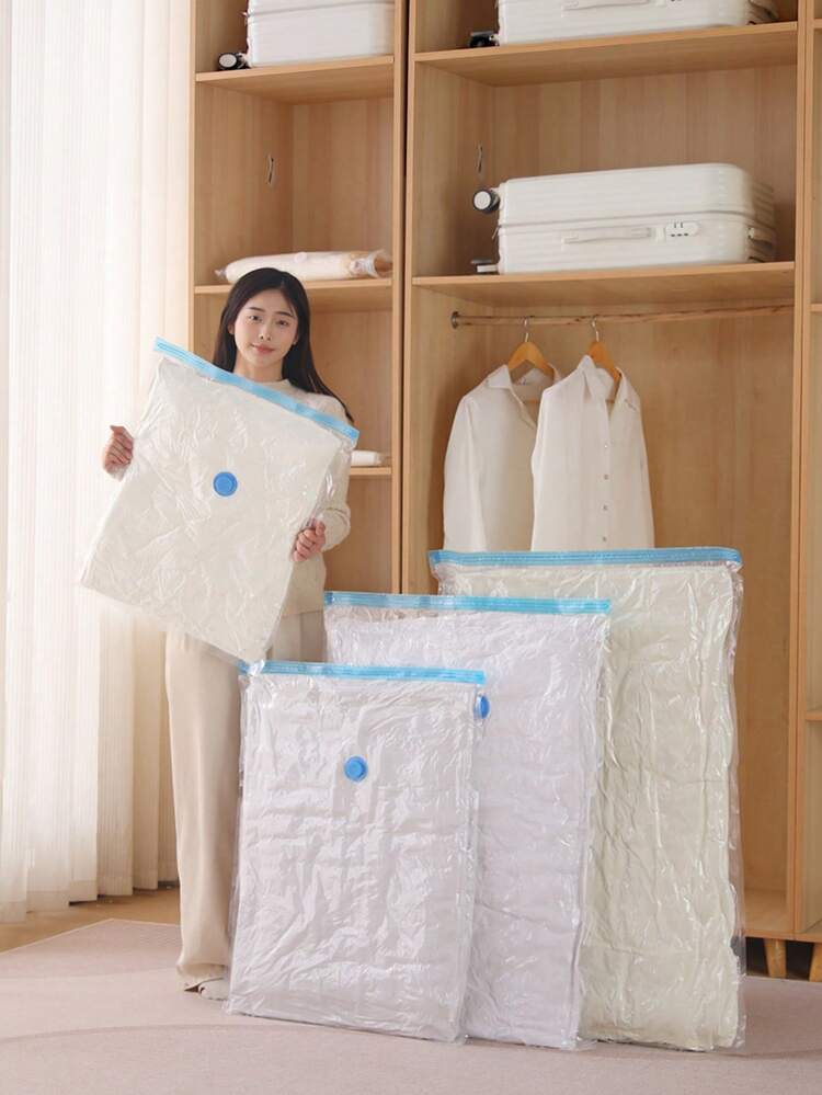 多組合壓縮袋，適用於行李箱、春夏秋冬衣物、旅行與度假、衣櫃與儲物櫃、返校季、學校宿舍等多種用途 - 查看 8