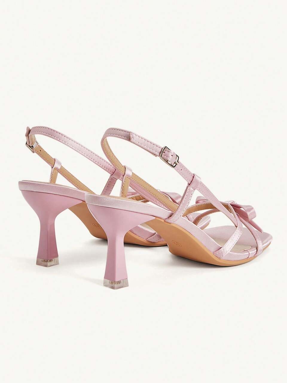 CUCCOO CHICEST Fairy Style Buckle Stiletto Sandals, Bow Square Toe High-Heeled Sandals For Women's Summer Wear