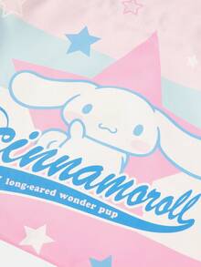 HELLO KITTY AND FRIENDS | SHEIN 女款卡通印花圖案便利手提包 - 撞色 - 查看 4
