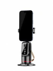 JMMO 1pc Sturdy Hard Plastic Alloy Structure With Stable Anti-Slip Base, AI Intelligent Face Recognition & Auto Tracking, 360° Adjustable Rotation, Multi-Angle Shooting, Portable Foldable Design For Live Streaming, Content Creation & Daily Video Recording - View 7