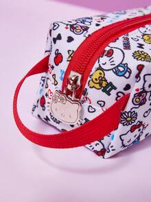HELLO KITTY AND FRIENDS | Joivida Collaboration 1入 時尚便攜迷你化妝包，可愛卡通印花，輕量化妝品收納盒，適合女性與女孩，亦可作為筆袋收納筆，適合日常使用、旅行、居家、開學，多功能旅行必備女士配件 - 彩色 - 查看 5