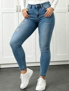 Women Jeans - Baby Blue - View 6