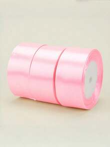 3pcs/Pack, 22m Long 4cm Wide Satin Ribbon, ForHoliday Gifts, Wedding Decor, DIY Crafts, Bows,Headbands, Back To School Valentine Day - Multicolor - View 15