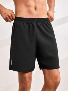 Driftmere Men's Loose Fit Athletic Shorts, Suitable For Sports, Fitness, Running, Gym Wear Black Summer - Black - View 7